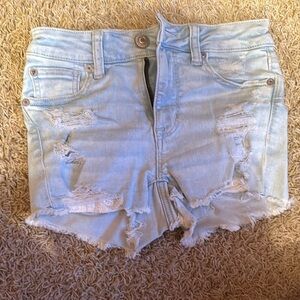 NWT Light Blue Distressed Denim Shorts